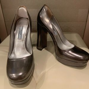 Prada chunky heels